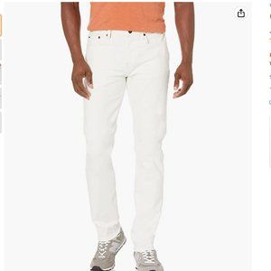 Goodthreads Men's Comfort Stretch Slim-Fit Jean, White, Vintage, 35W x 28L